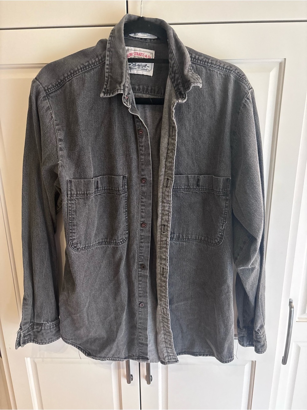 Levi’s Vintage Gray Button-Down Work Shirt Jacket men’s medium